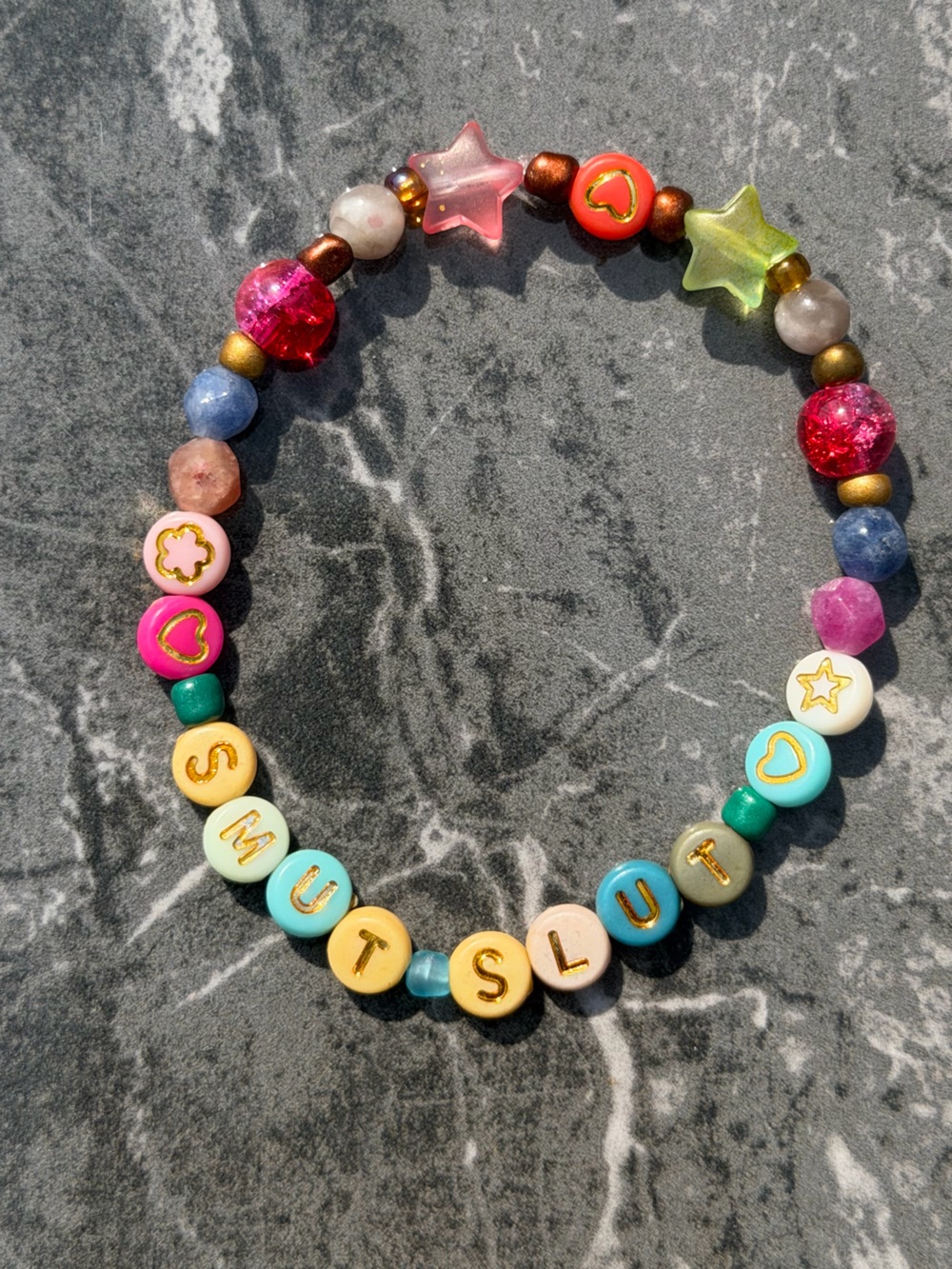 Bookish booktok Colorful Dopamine Beaded stretch Bracelet - Multicolor
